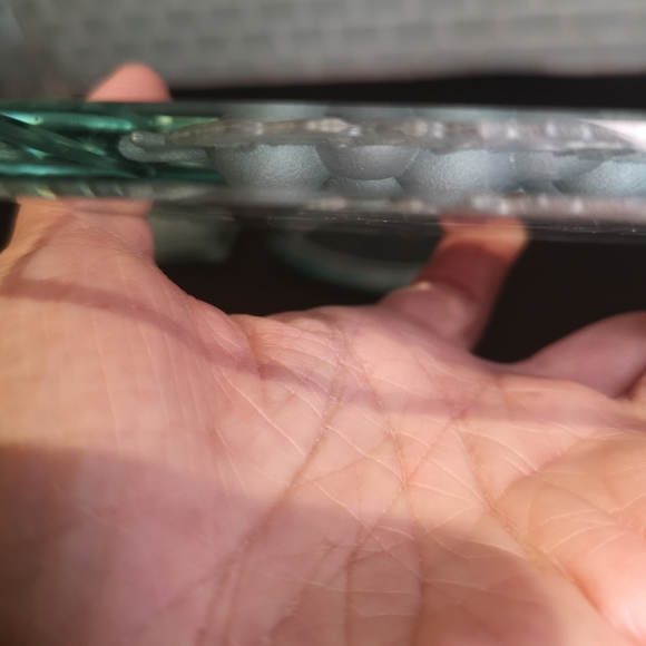 3 for$15 Lot Of 4, Clear Glass Coasters Etched Silver Grapes & Matching Cheese - Picture 9 of 9